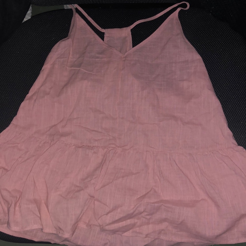 Cute pink baby doll spaghetti strap